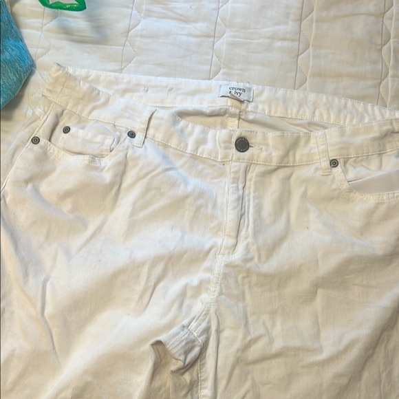 crown & ivy Denim - Crown and Ivy White Jeans